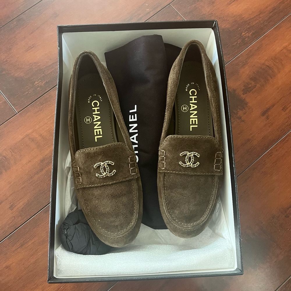 Chanel Suede Loafers